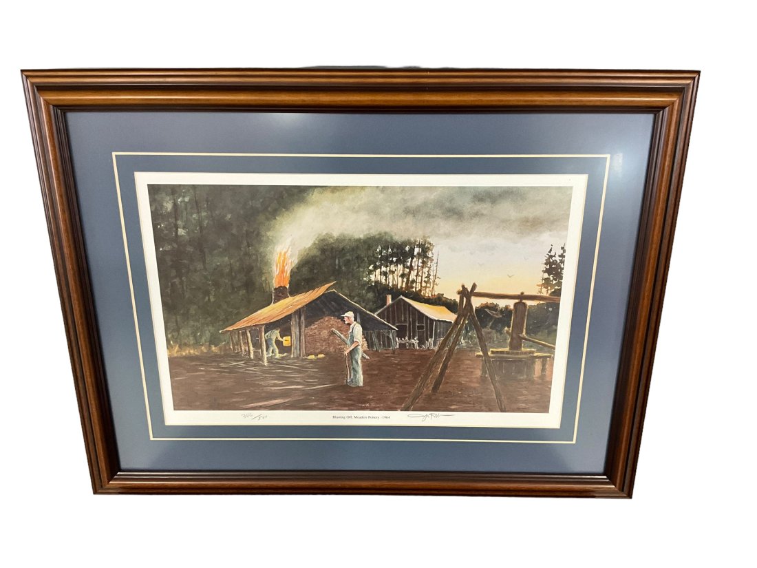 John Kollock Signed Number Print “Blasting Off - Meaders Pottery” 1964 (1 of 3)
