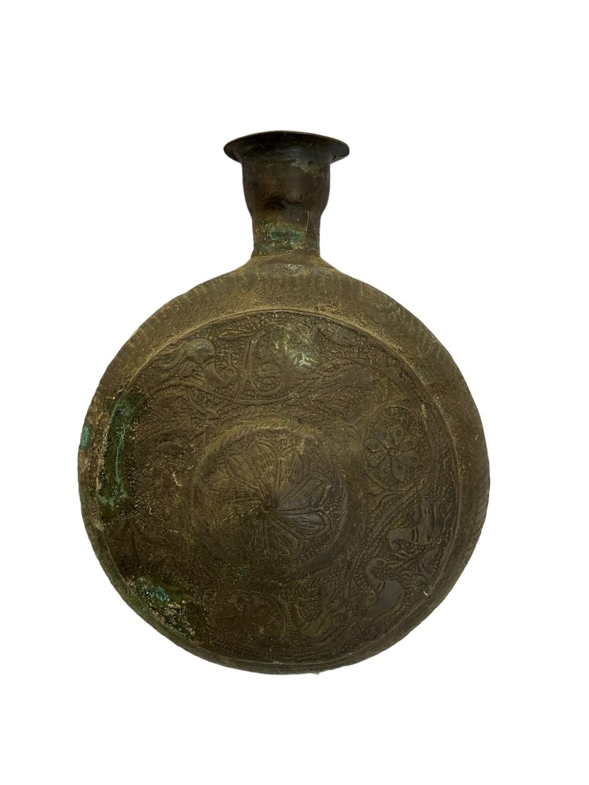 Vintage Copper Powder Keg ? Ornate Container (1 of 4)