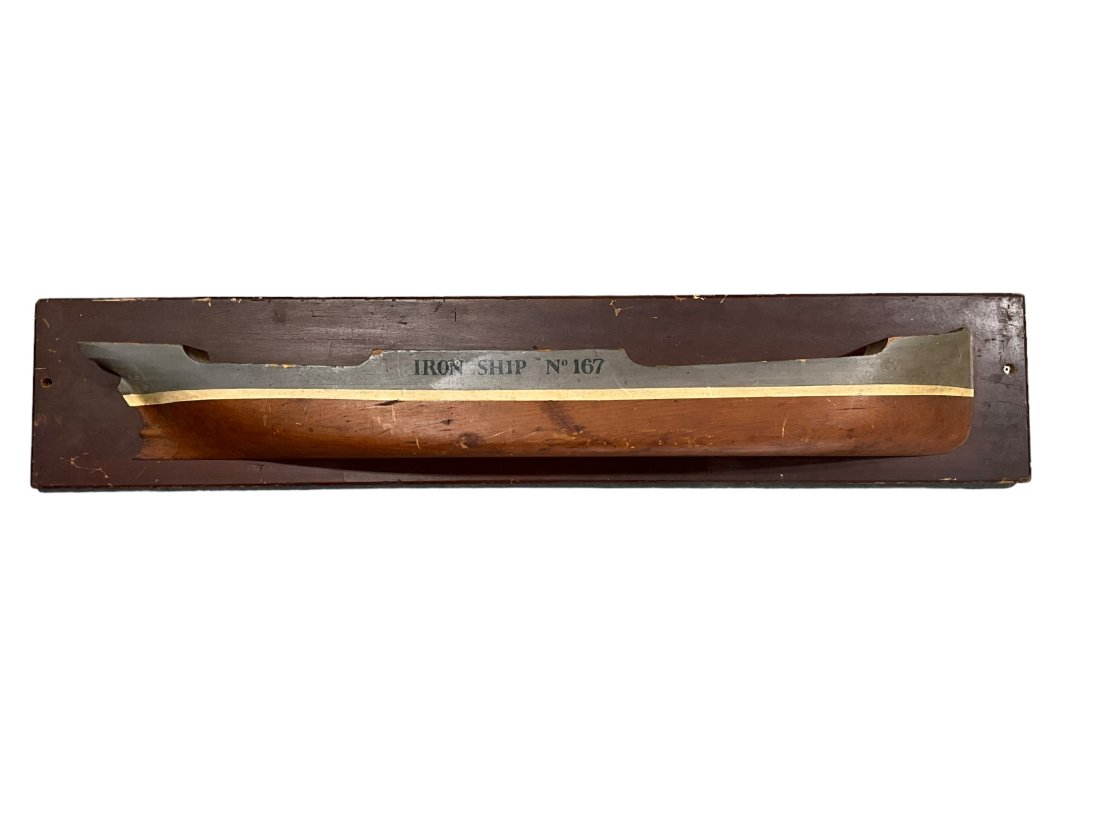Large Vintage Half Hull Boat Model IRON SHIP No.167 / Over 4 Foot (1 of 17)