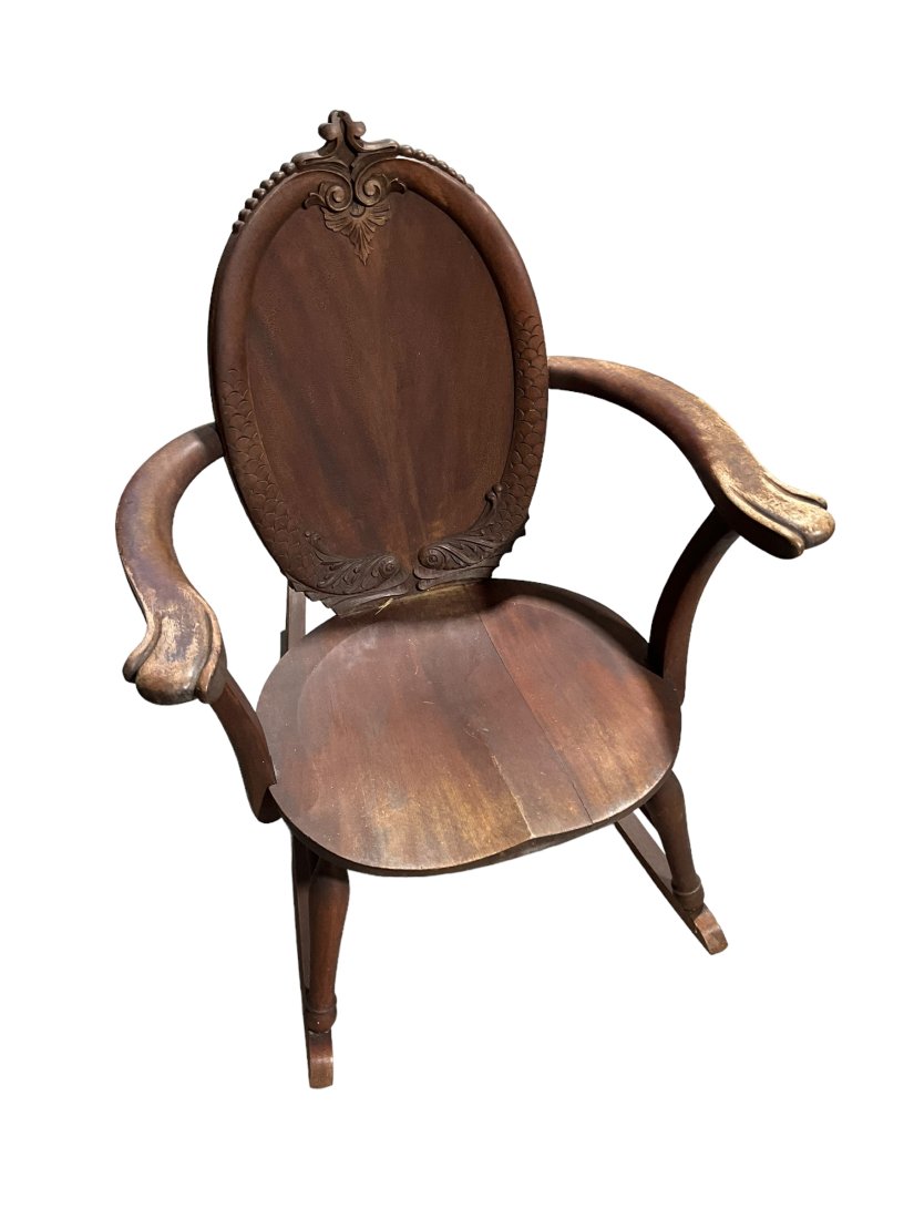 Vintage Ornate Rocking Chair: Used condition.