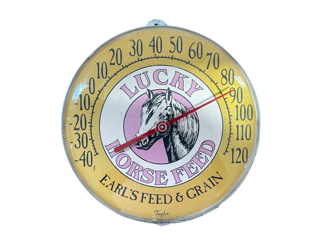 Lucky Horse Feed Round Thermometer (1 of 2)