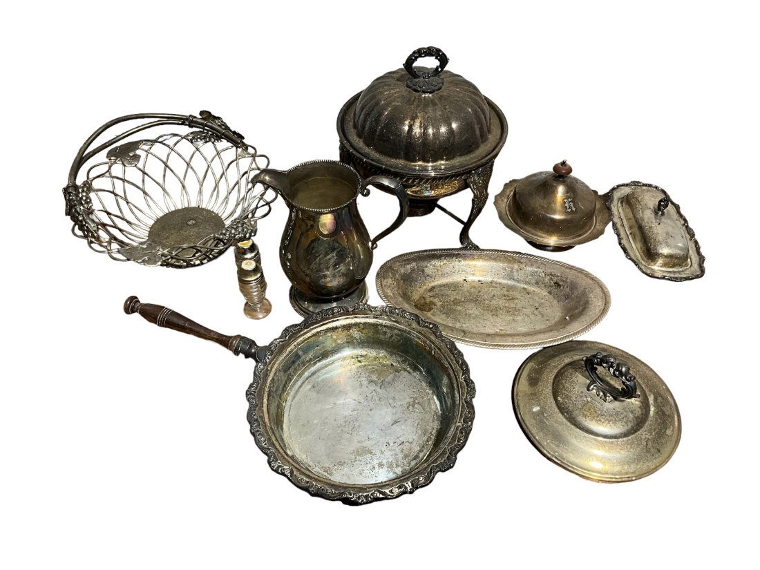 Lot of Misc Silver Plate Items (1 of 1)