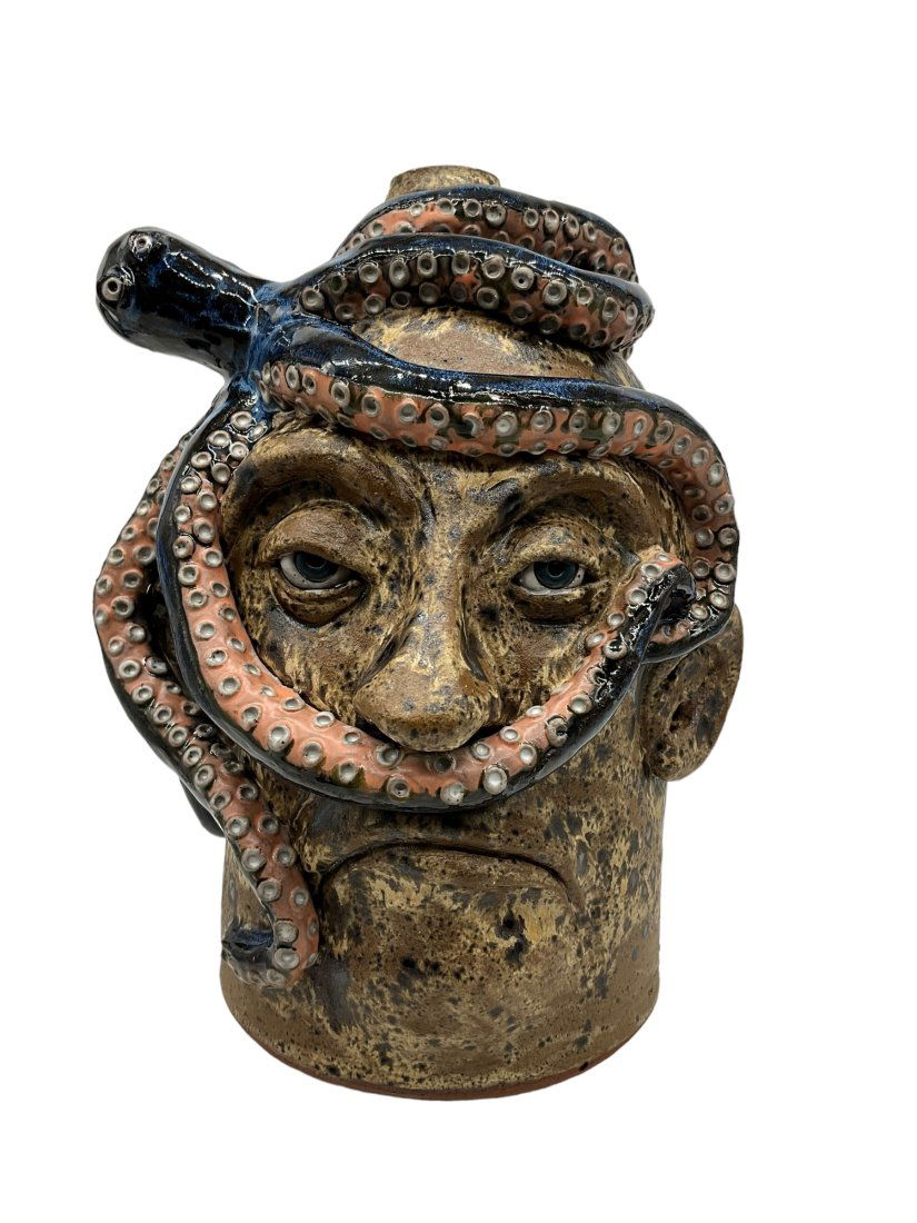 Lolly Lynn & Albert Walton Octopus Face Jug (1 of 5)