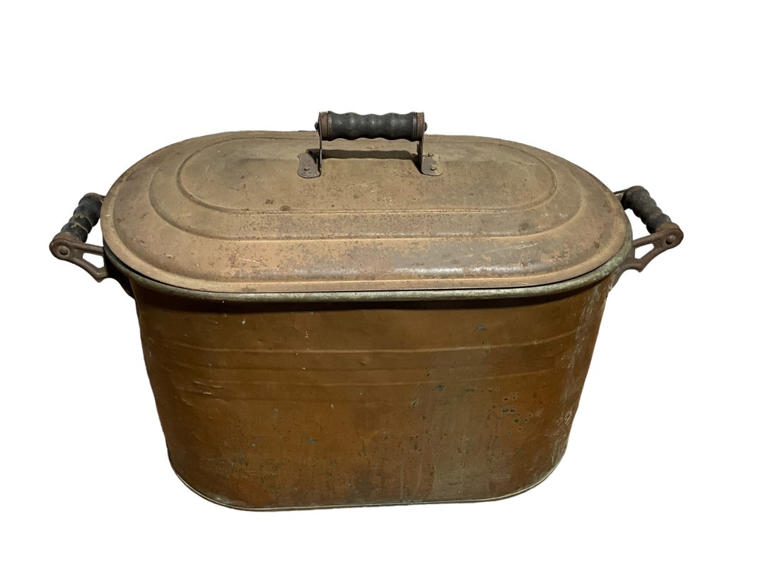 Antique Copper Boiler Pot (1 of 3)