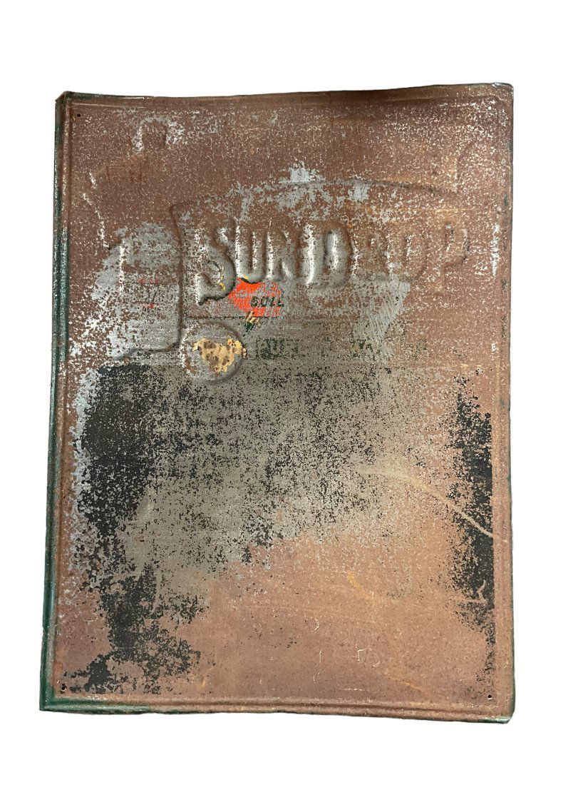 Early Metal Sun Drop Embossed Chalkboard Sign (1 of 2)