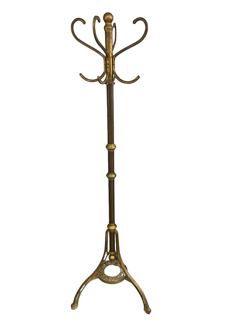 Awesome Vintage Brass 4 Arm Coat Rack (1 of 3)