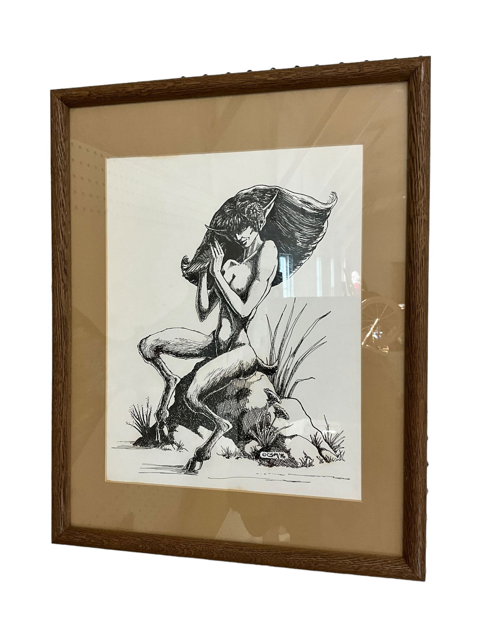 Unusual Drawing Signed 'CSM'86' (1 of 2)