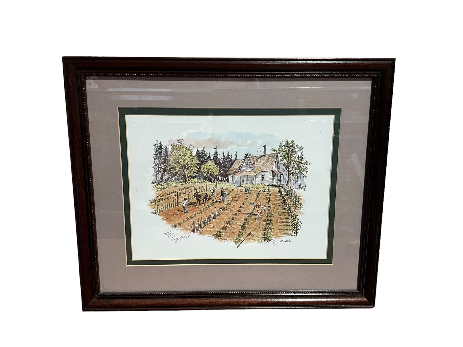 John Kollock Signed Print “Plowing The Field” (1 of 3)