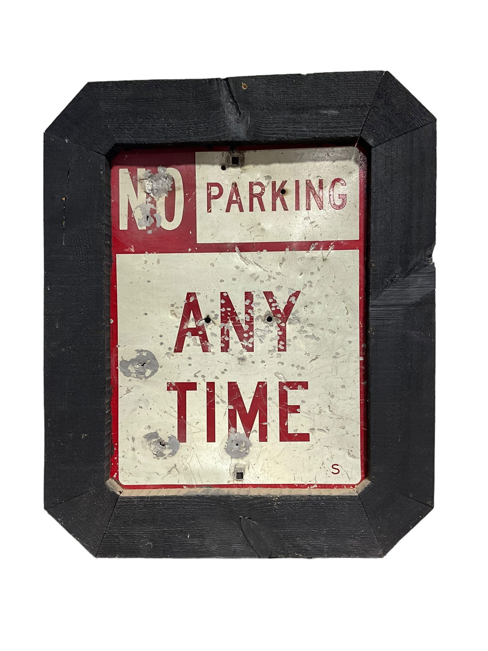 Vintage 'No Parking Any Time' Sign (1 of 2)