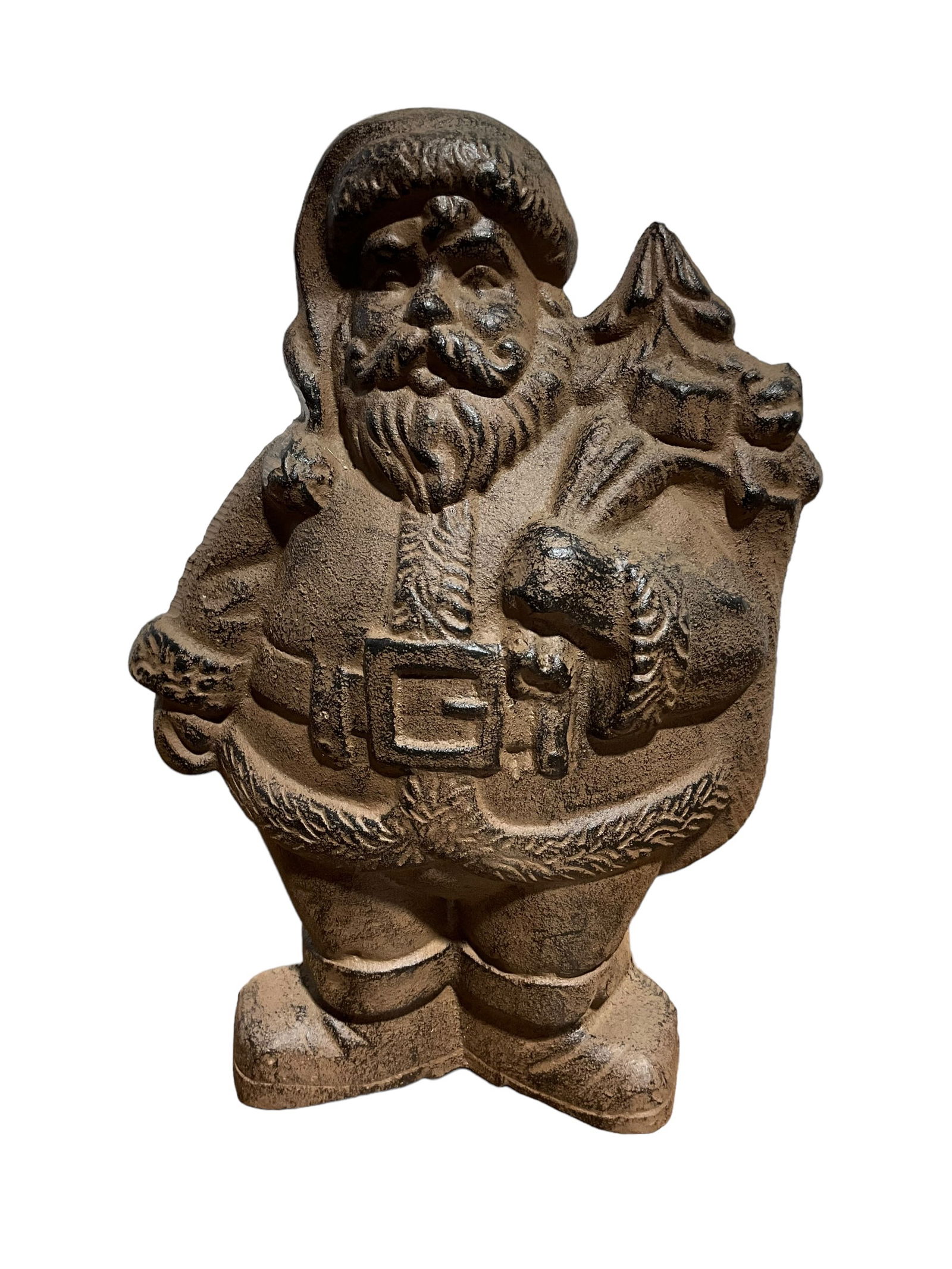 Cast Iron Santa Claus Door Stop: Excellent condition. Measures 9.75 inches tall by 6.5 inches wide.