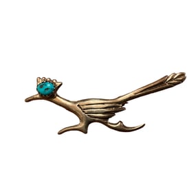 Sterling Silver Navajo Roadrunner Brooch