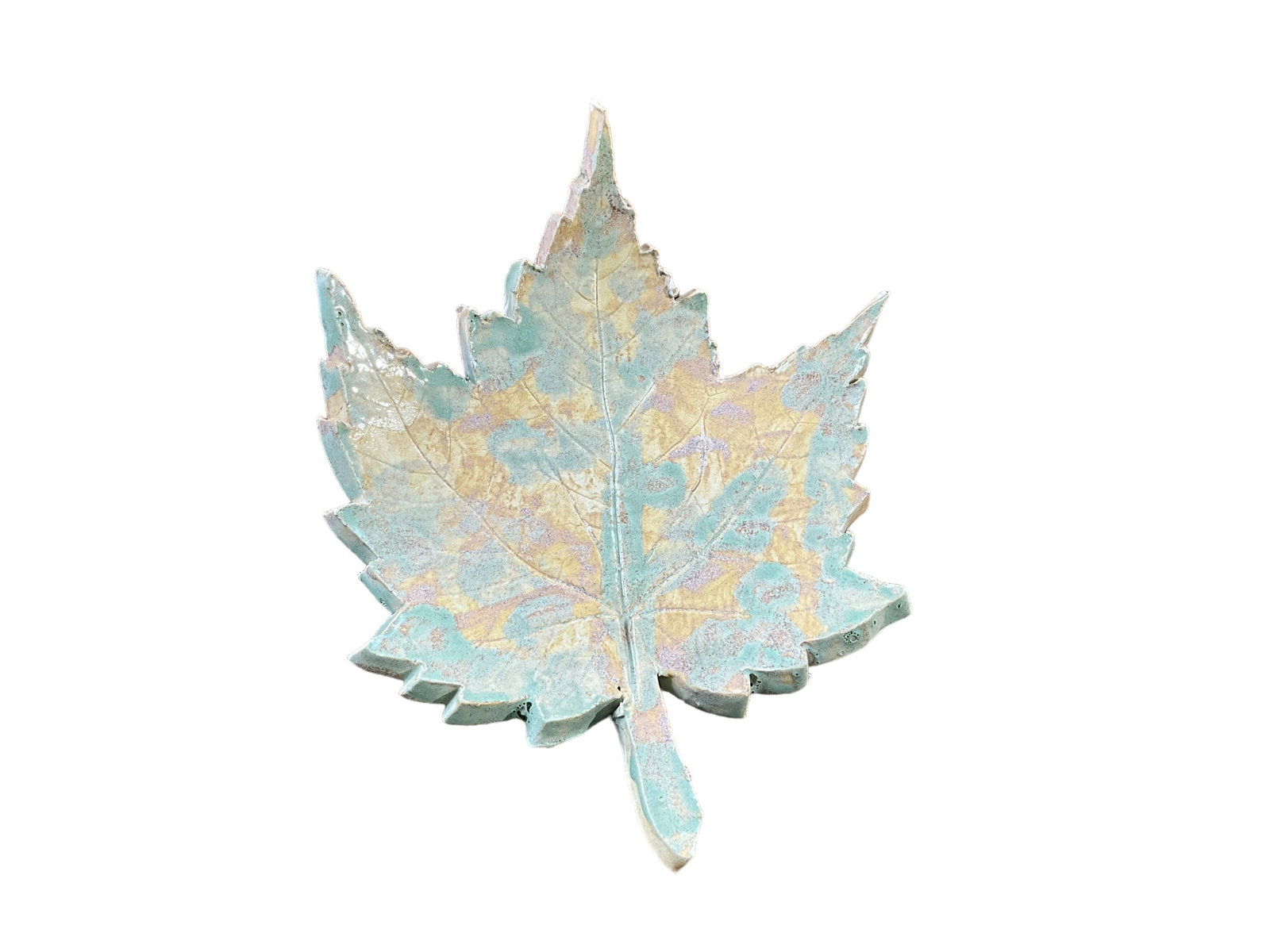 Rickey Freeman Pottery Leaf / Spoon Rest (1 of 2)