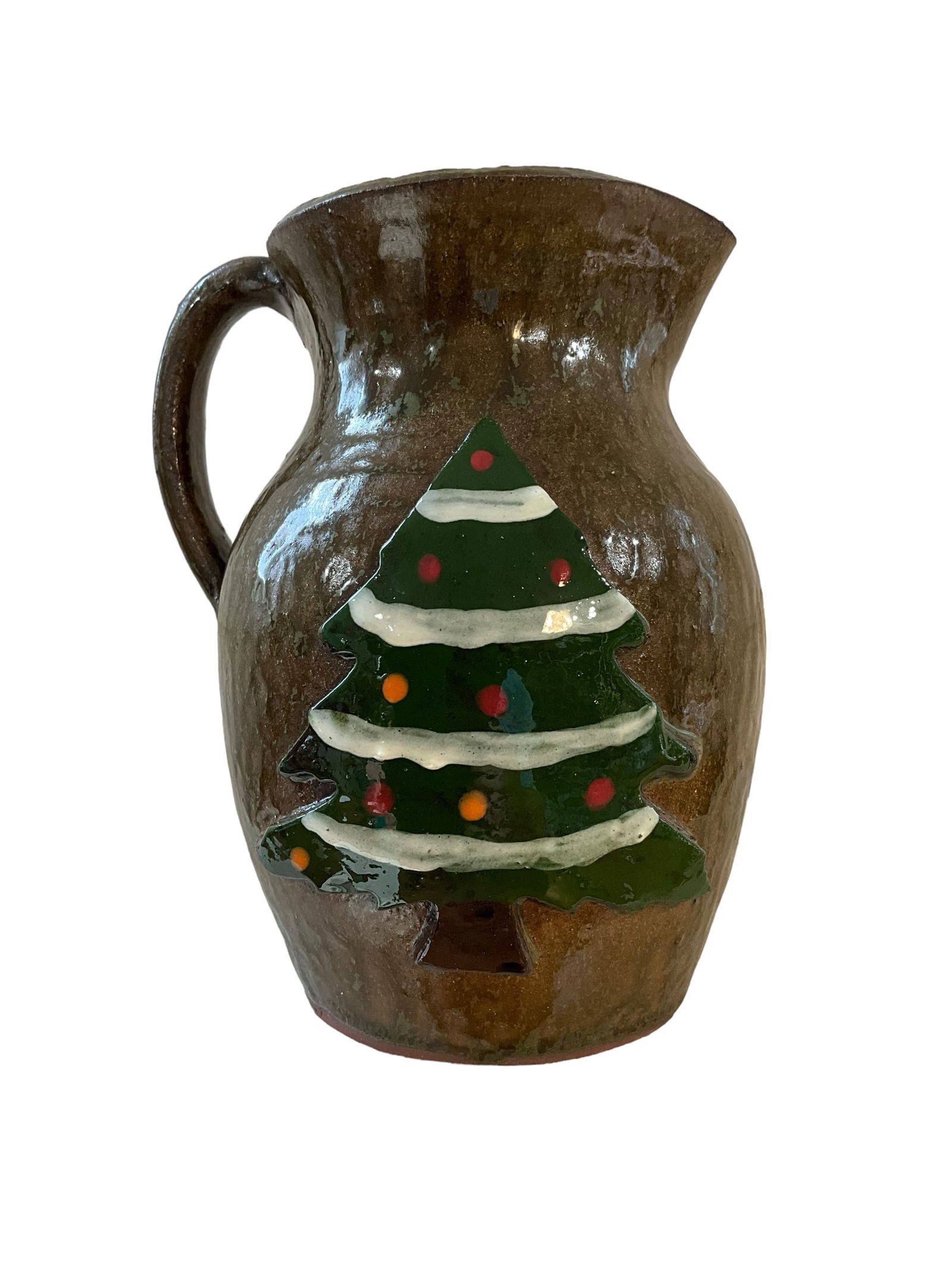 Jeff & Jessie Meaders Christmas Tree Pitcher 2007 #25 (1 of 3)