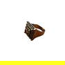 Sterling Silver Red Garnet & Marcasite Ring