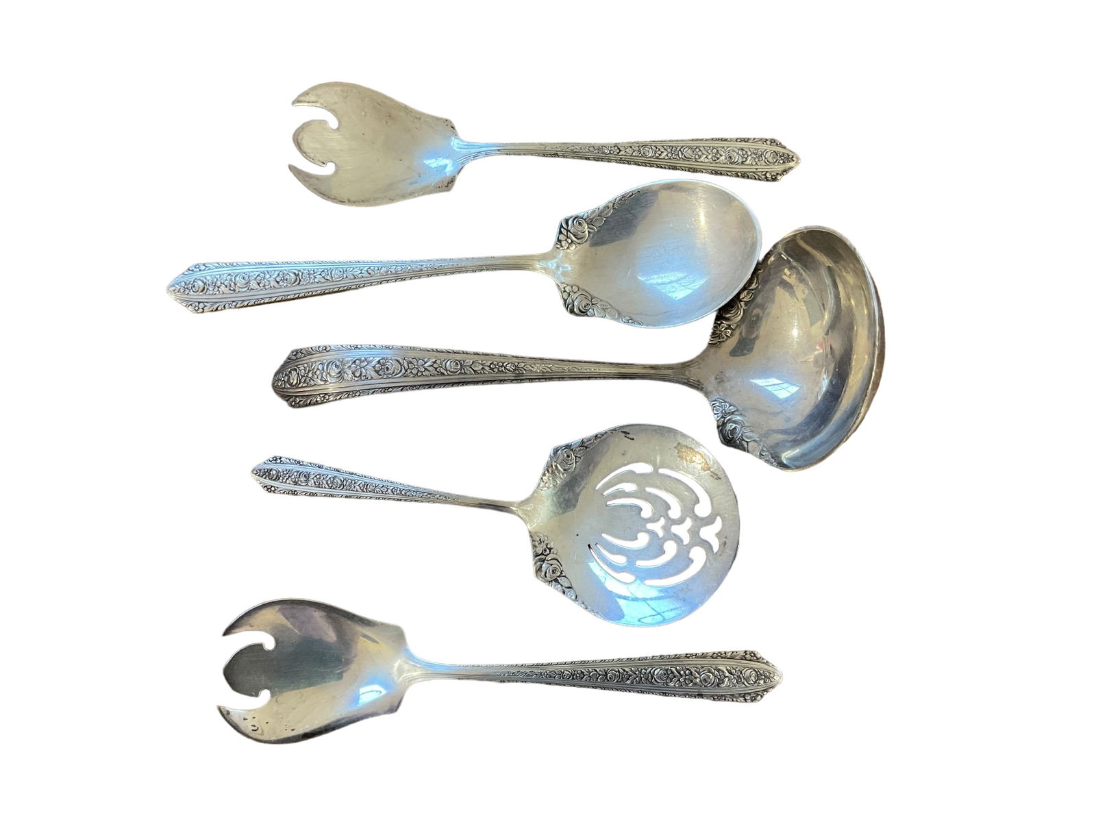 Lot Of 5 Normandie by Wallace Sterling Speciality Spoons Ladle (1 of 3)