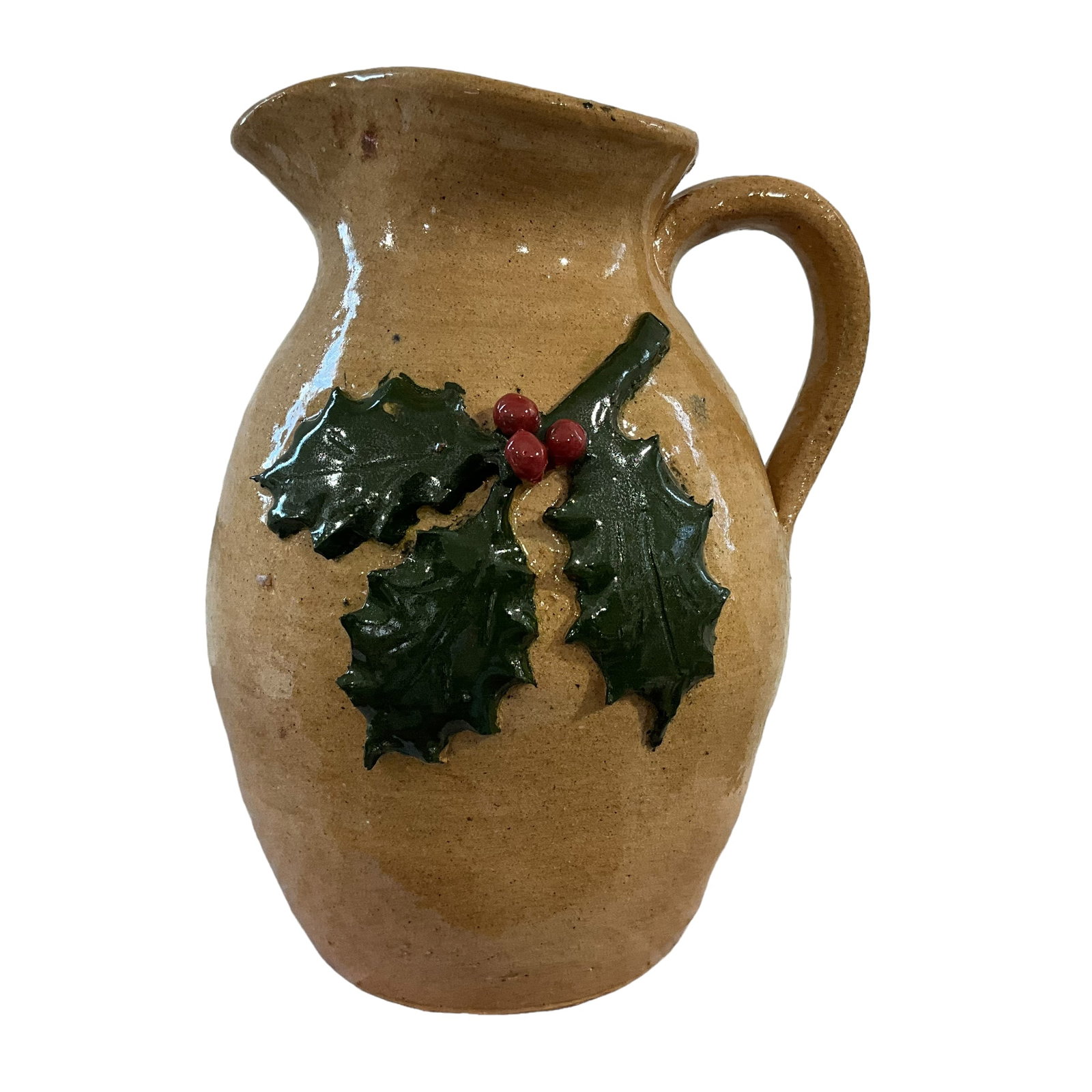 2008 Jeff & Jessie Meaders Christmas Pitcher #25: Mint condition. 8.5 inches tall.