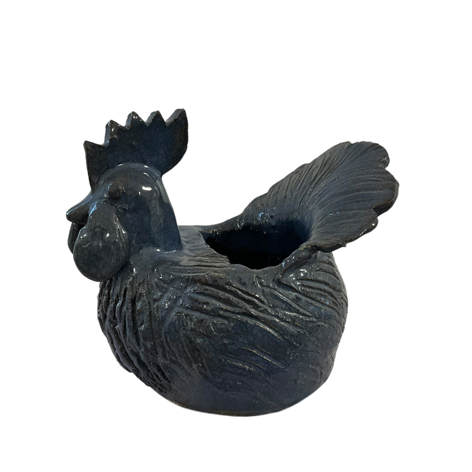 2002 Jessie Meaders Rooster Trinket Dish (1 of 4)