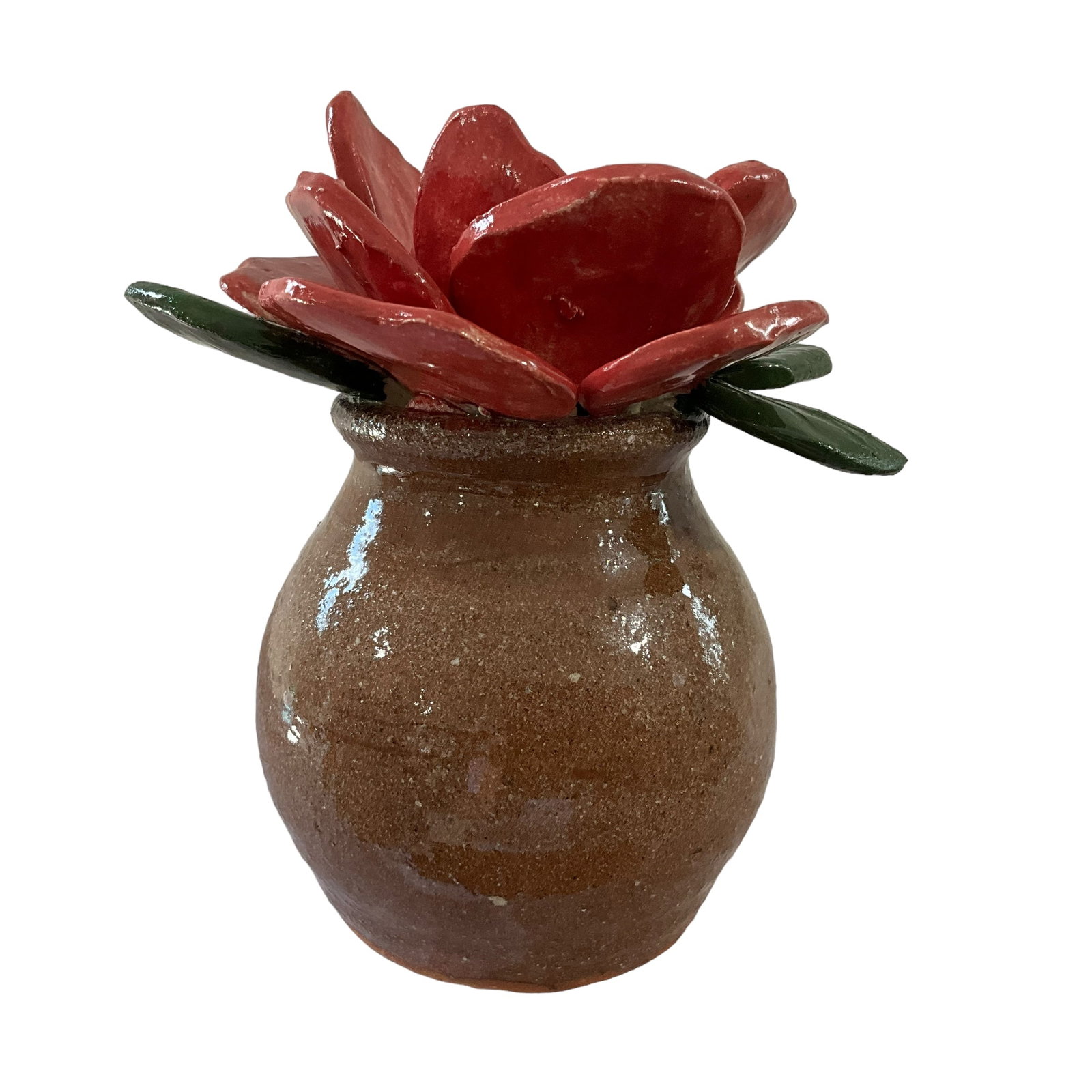 Anita Meaders Flower Vase: Mint condition. Measures 5.5 inches tall.