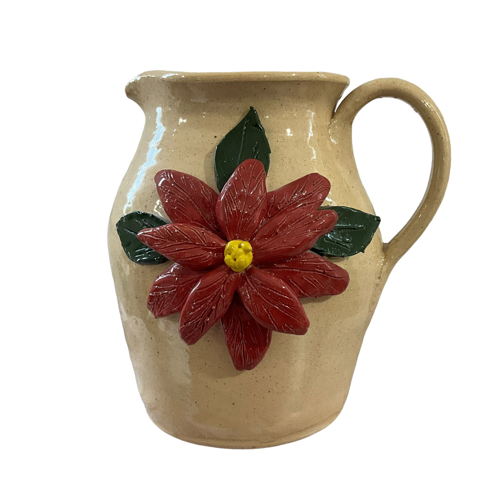 Jeff & Jessie Meaders 2001 Christmas Pitcher #25: Mint condition. Measures 6.50 inches tall.