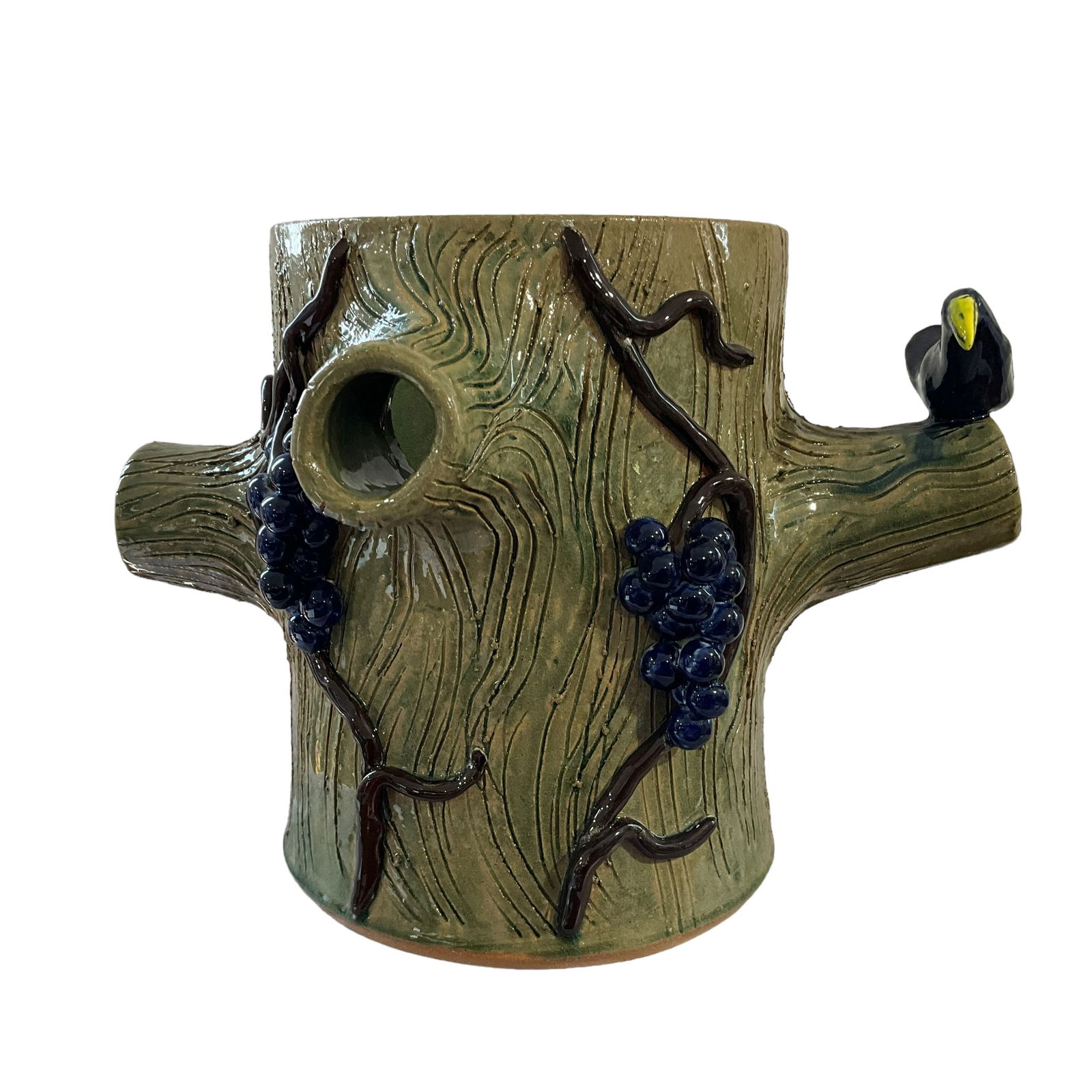 Awesome 1992 David Meaders Stump Jug / 100 Years Meaders Pottery (1 of 5)