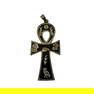 Egyptian Sterling Silver Black Ankh Symbol of Life Cross Pendant