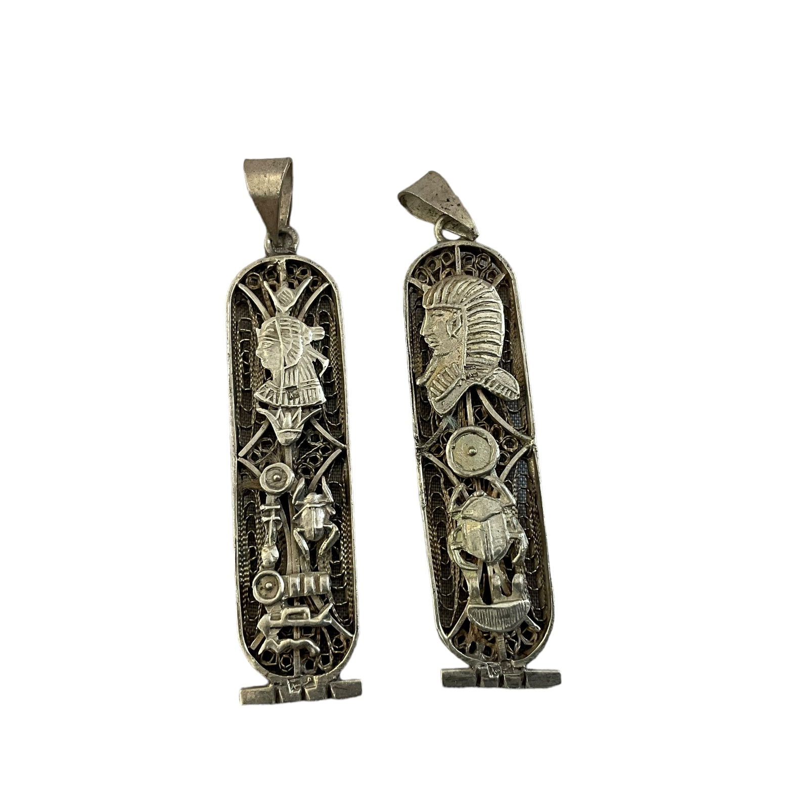 Pair Sterling Silver Pendants (1 of 2)