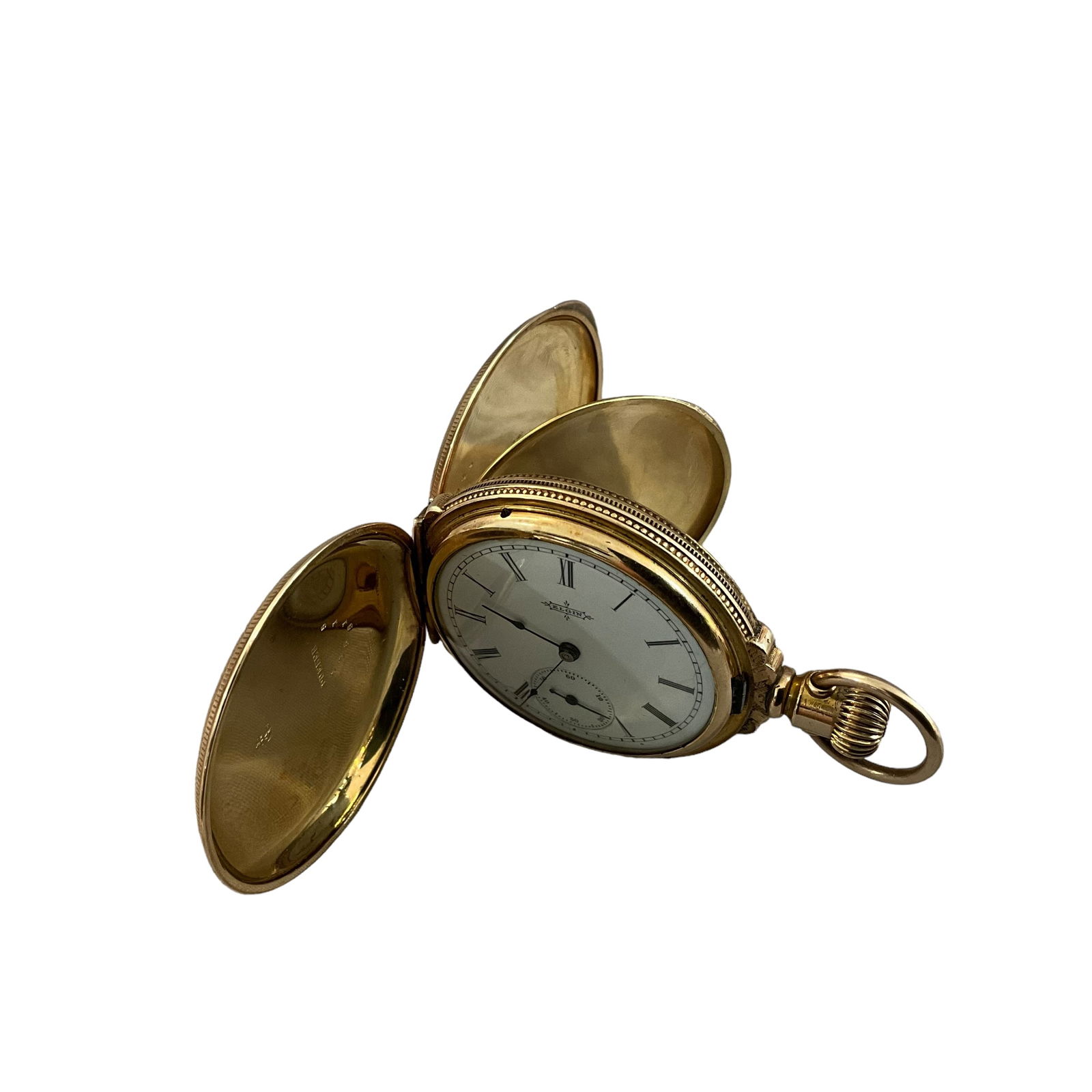 Year 1888 Elgin Pocket Watch + Dueber Gold Case (1 of 11)
