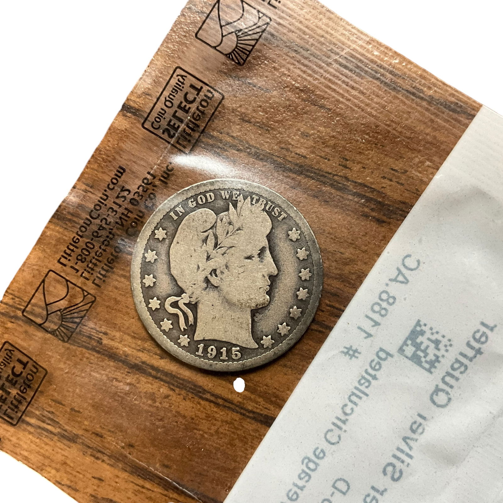 1915-D Barber Silver Quarter (1 of 2)