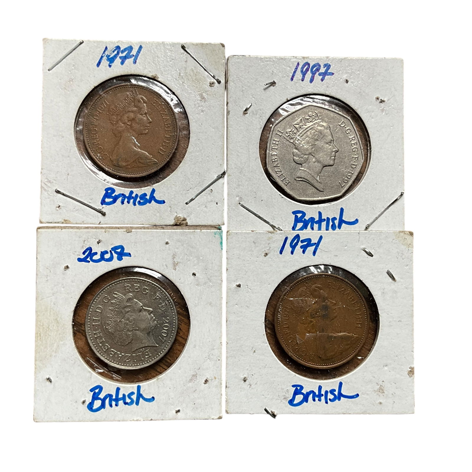 Lot Of 4 British Coins (1 of 2)