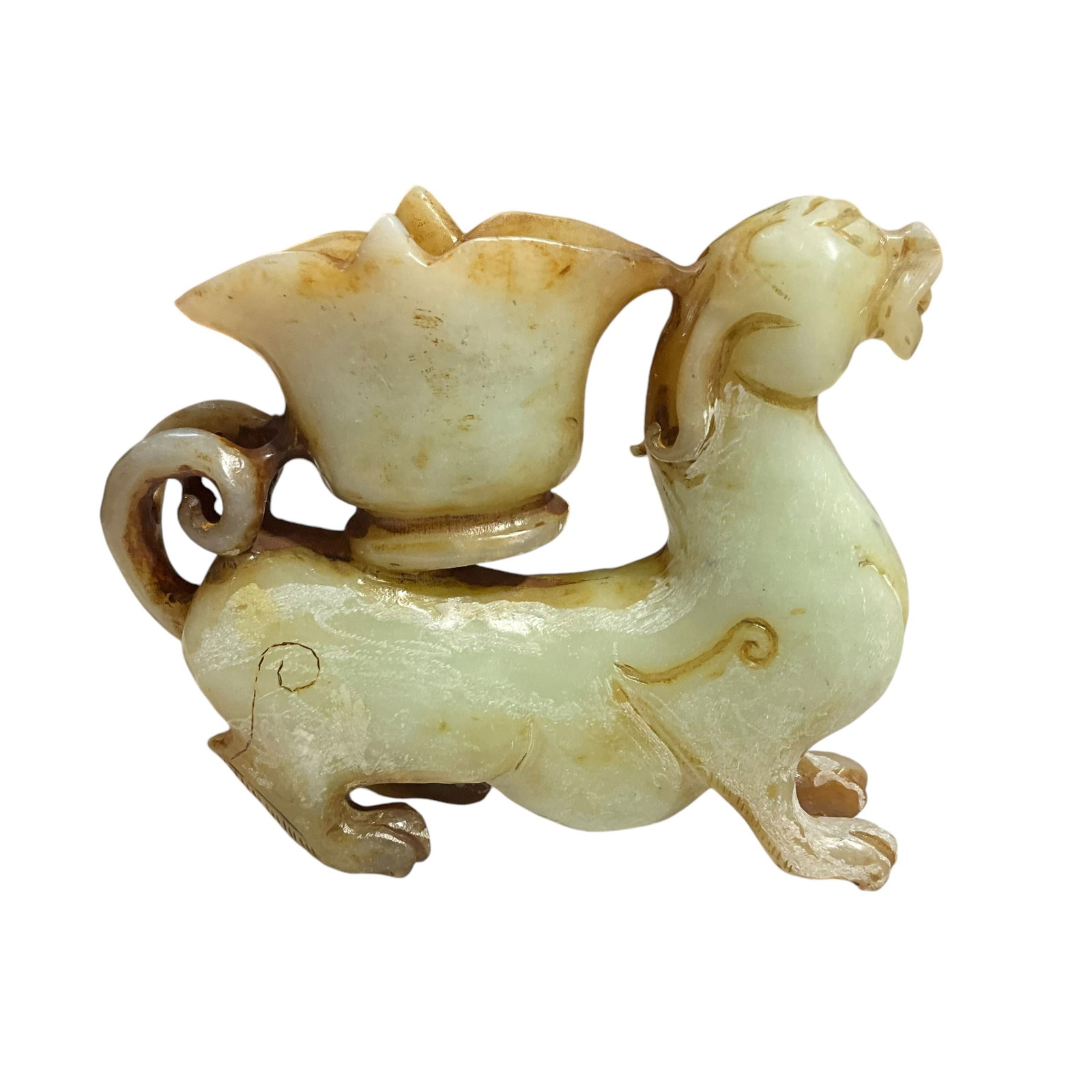 Oriental Jade Animal Statue: See photos & Condition Report.278 grams.