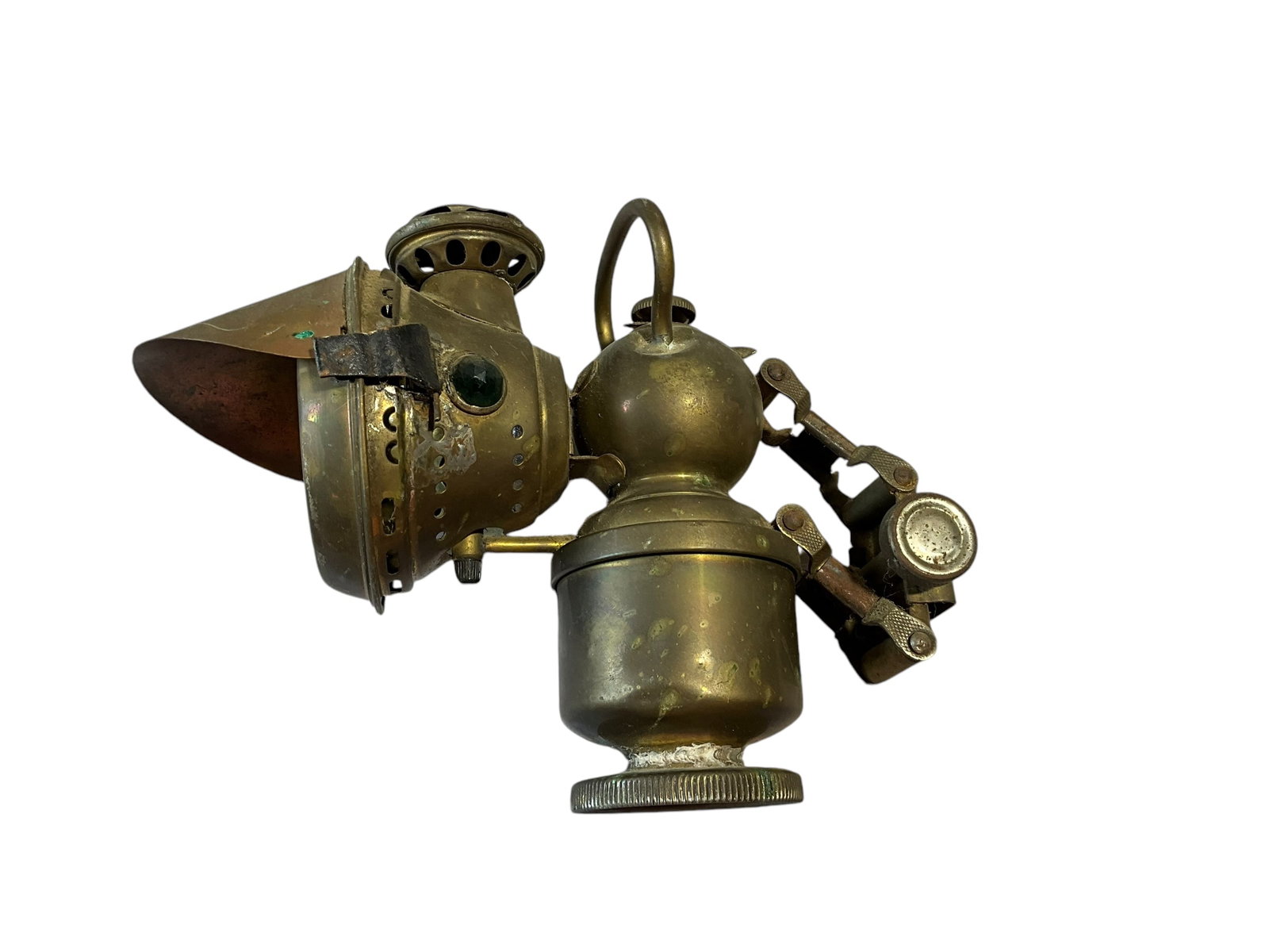 Brass Haeckel Carbide Cycle Bicycle Lamp (1 of 5)