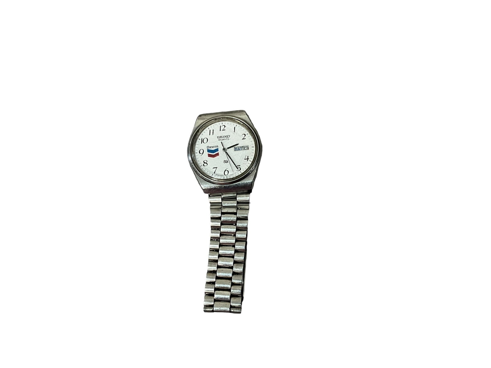 Seiko Chevron Employee / Promo Advertising Watch: Good condition. Untested. See photos.