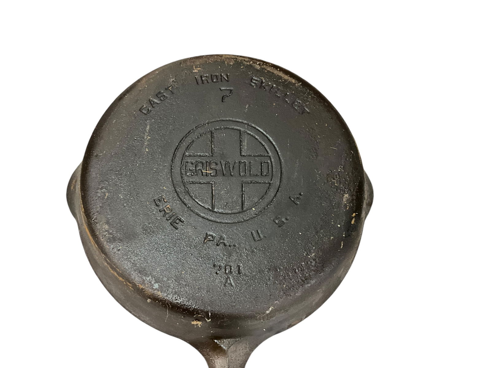 Griswold No.7 Cast Iron Skillet 10 Inch Skillet 701A (1 of 3)