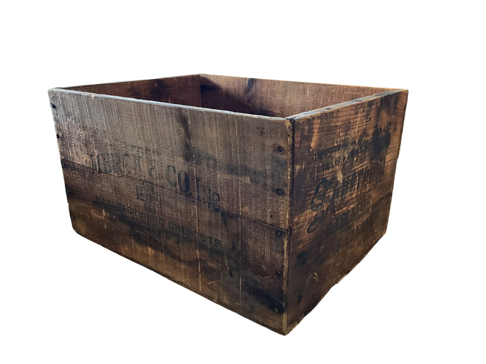 Merck & Co. Sovereign Radiator & Engine Cleaner Wood Crate (1 of 3)