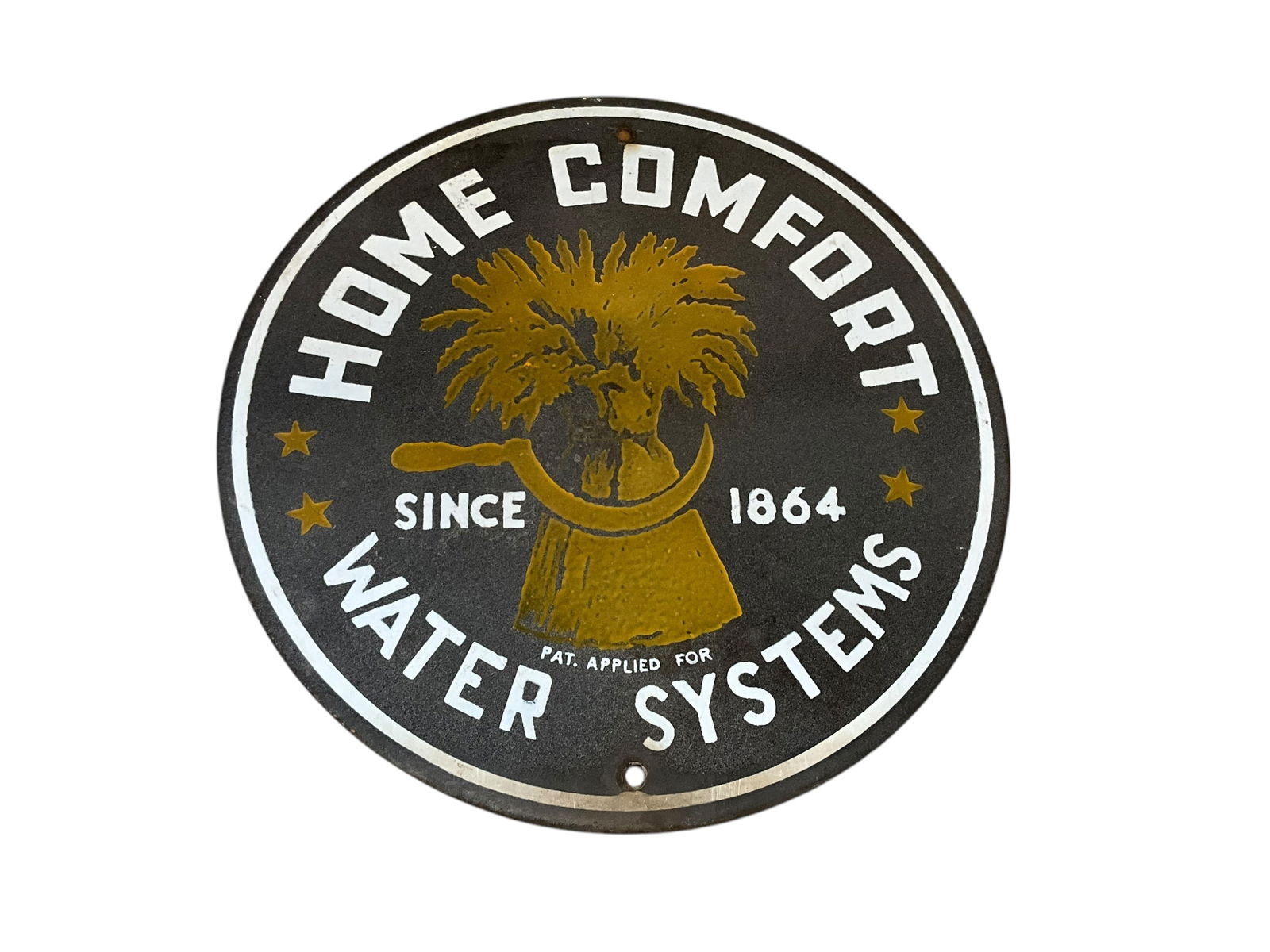 HOME COMFORT WATER SYSTEMS Round Porcelain Sign (1 of 2)