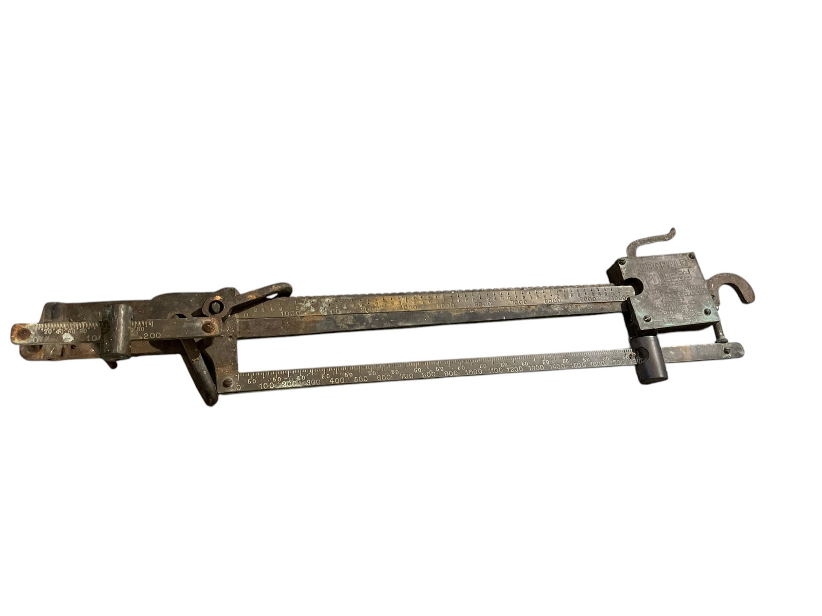 Antique McDonald Pitless US Standard Brass and Cast Iron Scale (1 of 3)