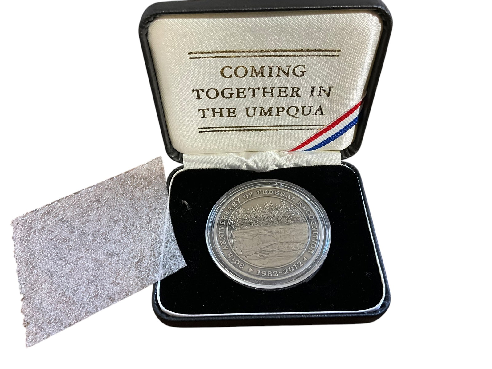 30th Anniv. Cow Creek Band Of Umpqua Tribe Of Indians Coin Token Medal: New condition. See photos