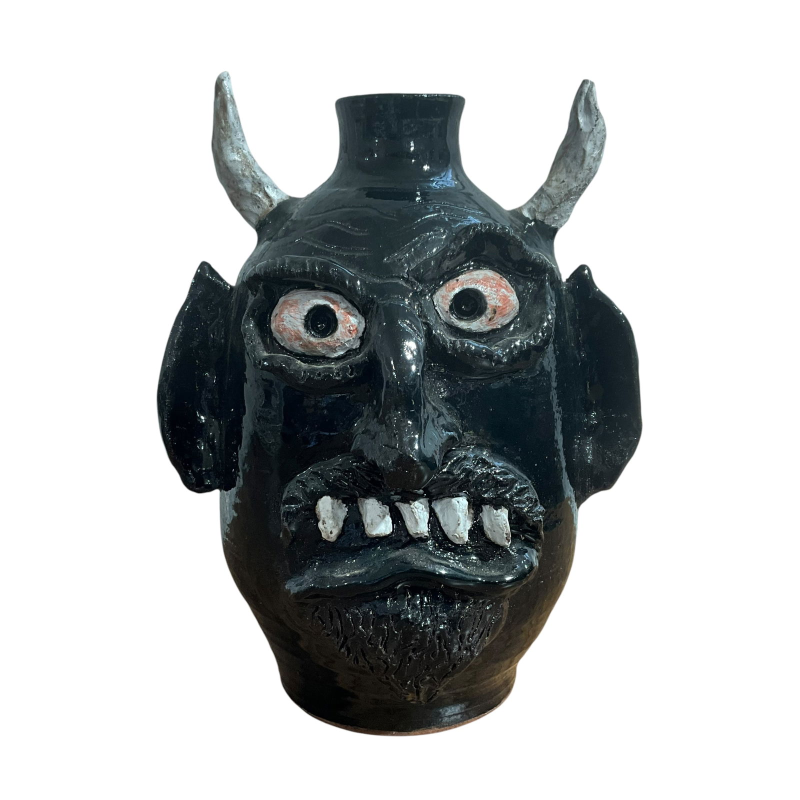 Terry Hosely Buffalo Swamp Pottery Devil Face Jug (1 of 5)