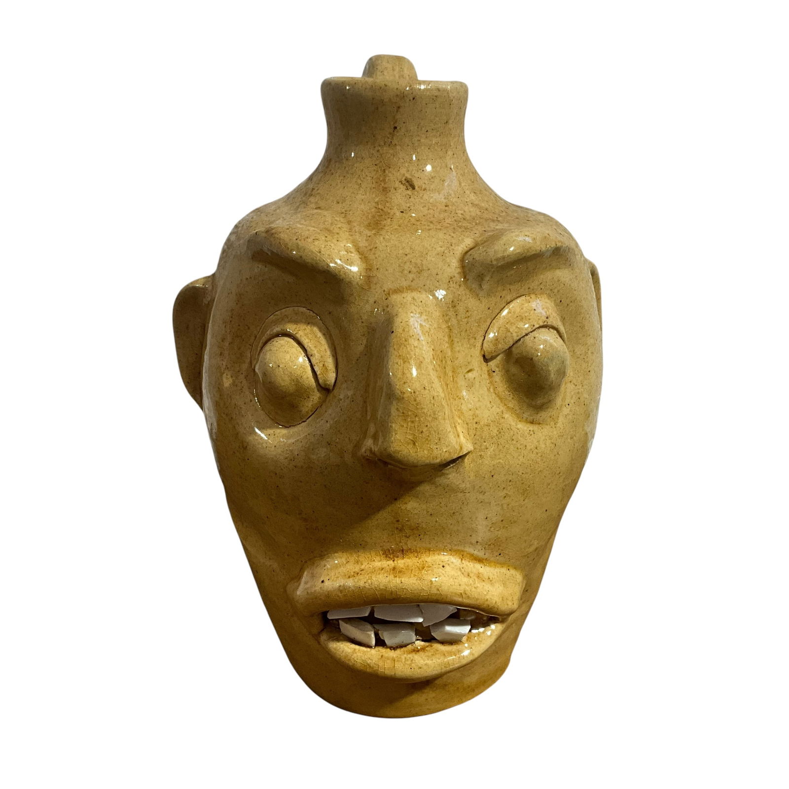 Evan’s Pottery Cherry Corn Face Jug 1995 (1 of 3)