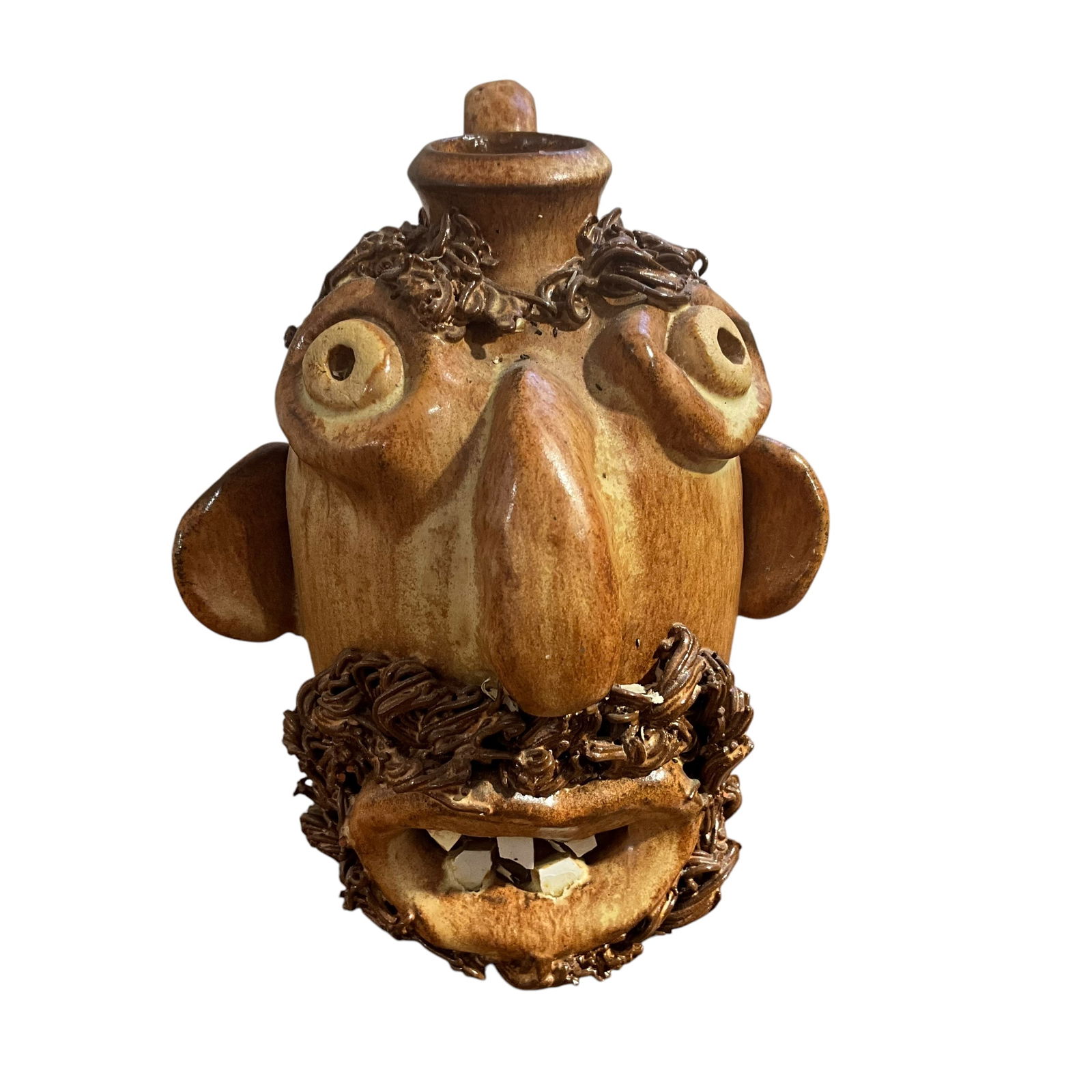 Seagrove Pottery Face Jug (1 of 2)