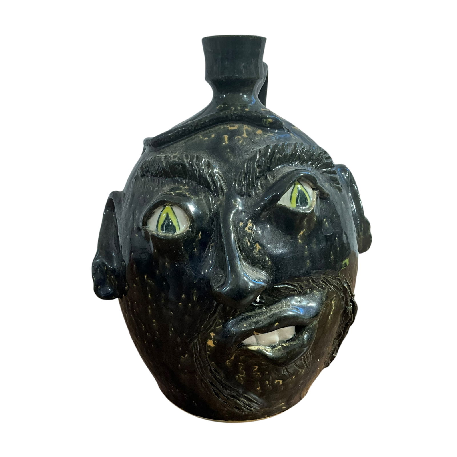 J.S Pottery Jack Sexton 1999 Face Jug (1 of 3)