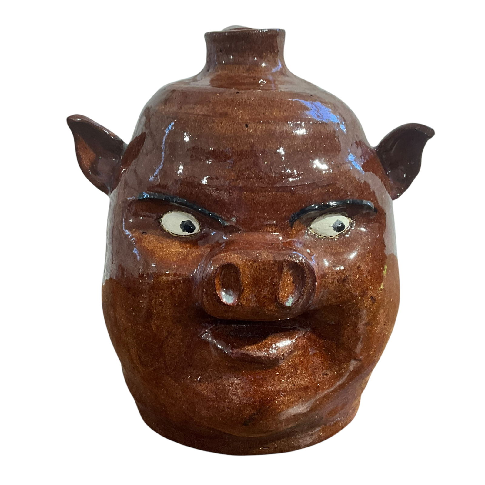 1995 Yardbird Pig #5 Face Jug (1 of 3)