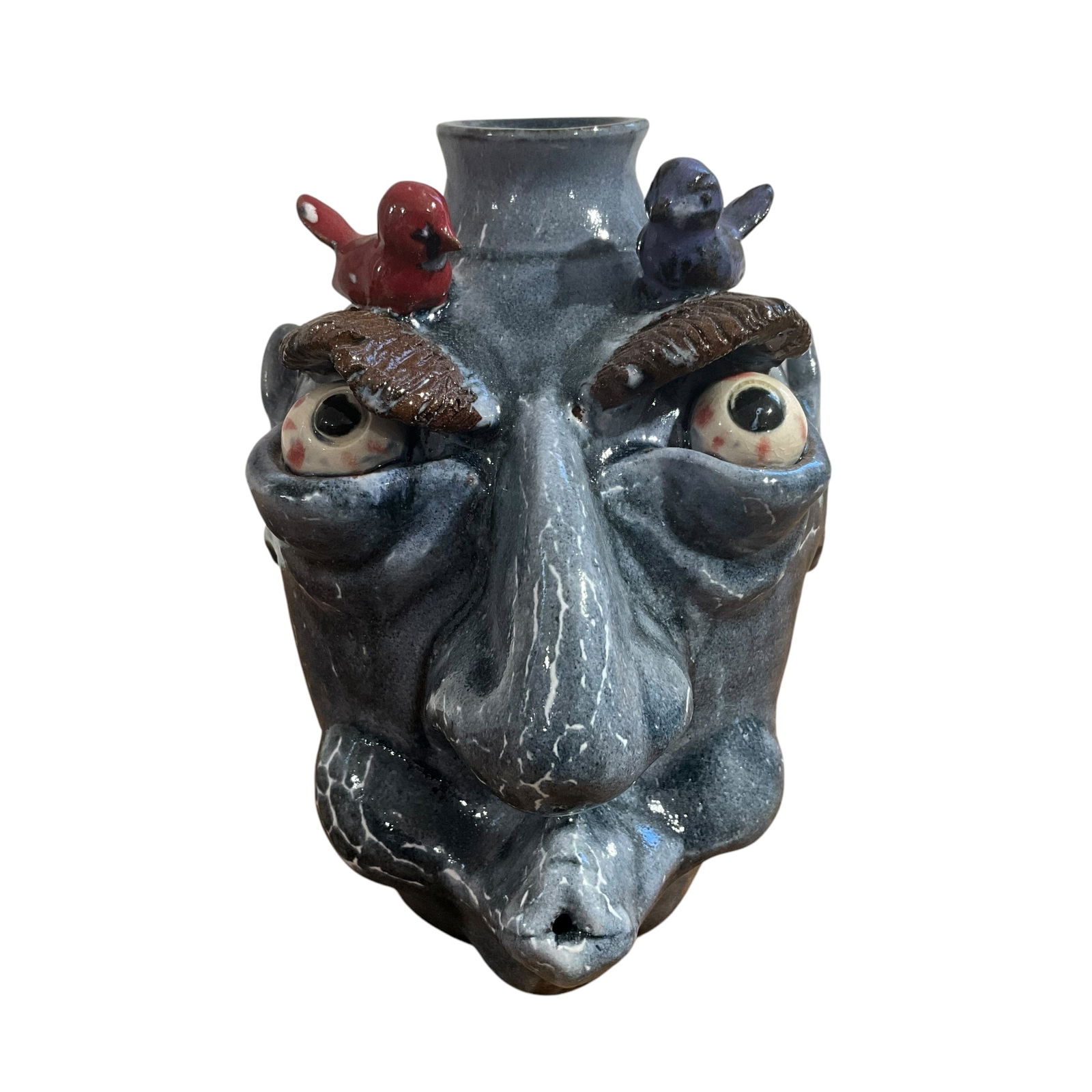 2004 Daniel Boone Birdie / Big Nose Face Jug (1 of 5)