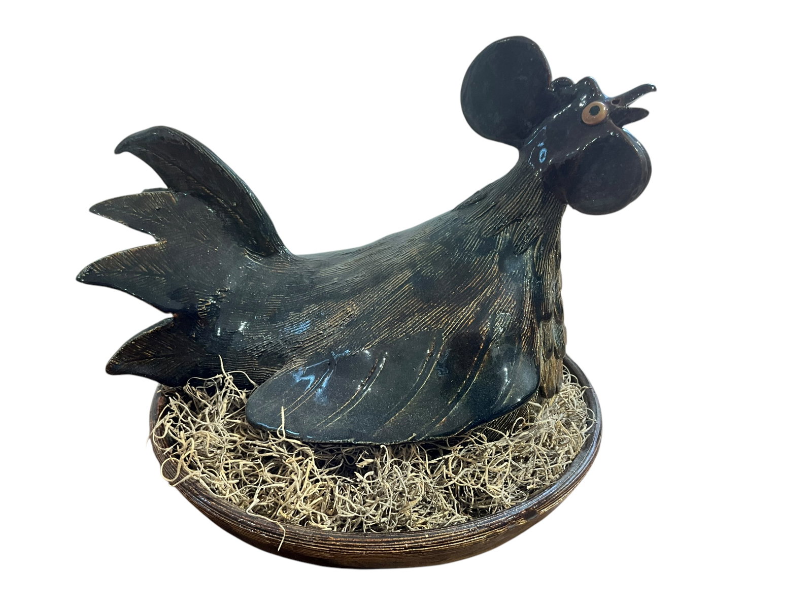 Steve Turpin 2001 Mother Hen: Mint condition. 9.5 inches tall x 12 inches wide.