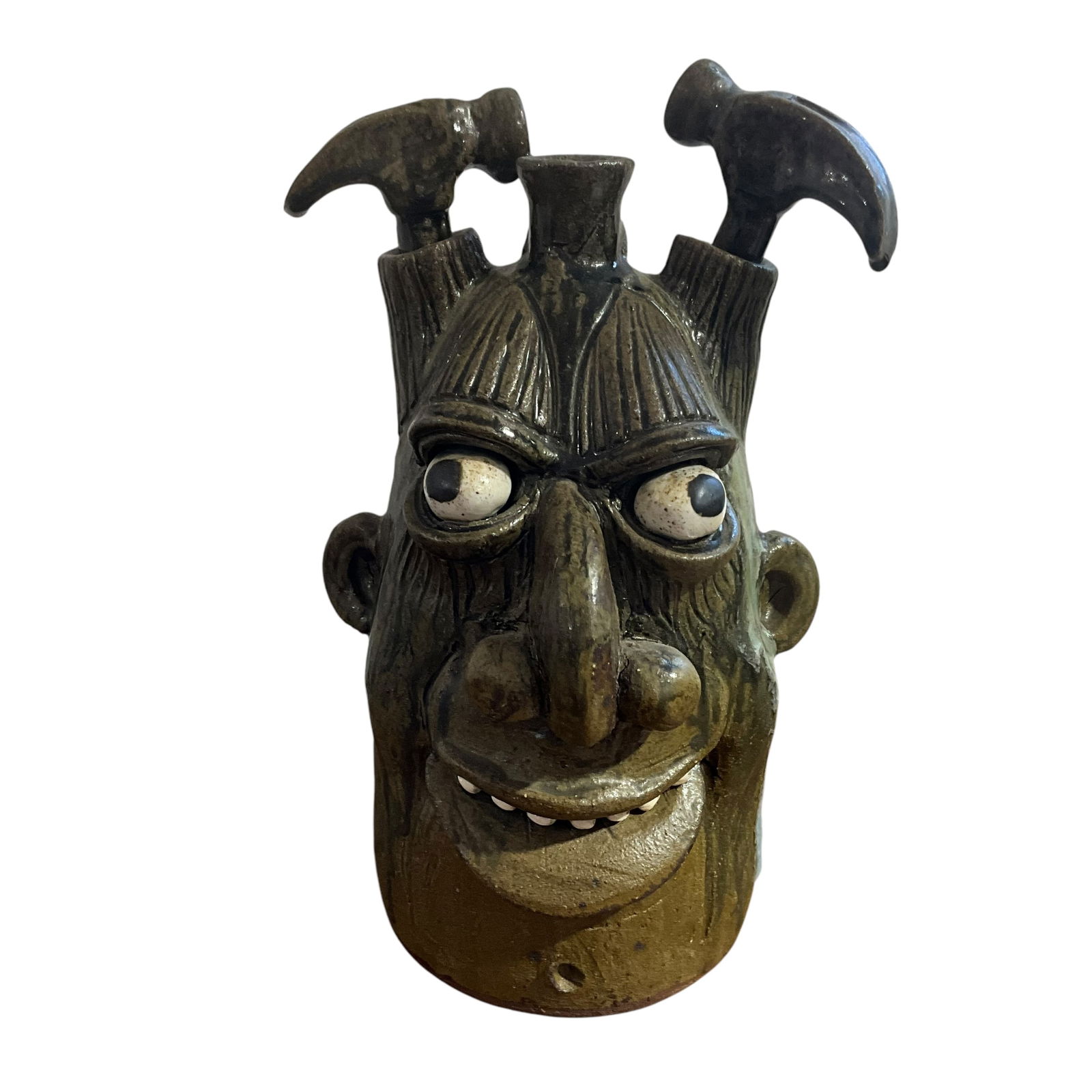 Clete Meaders Large Hammerhead Face Jug 2009 (1 of 5)