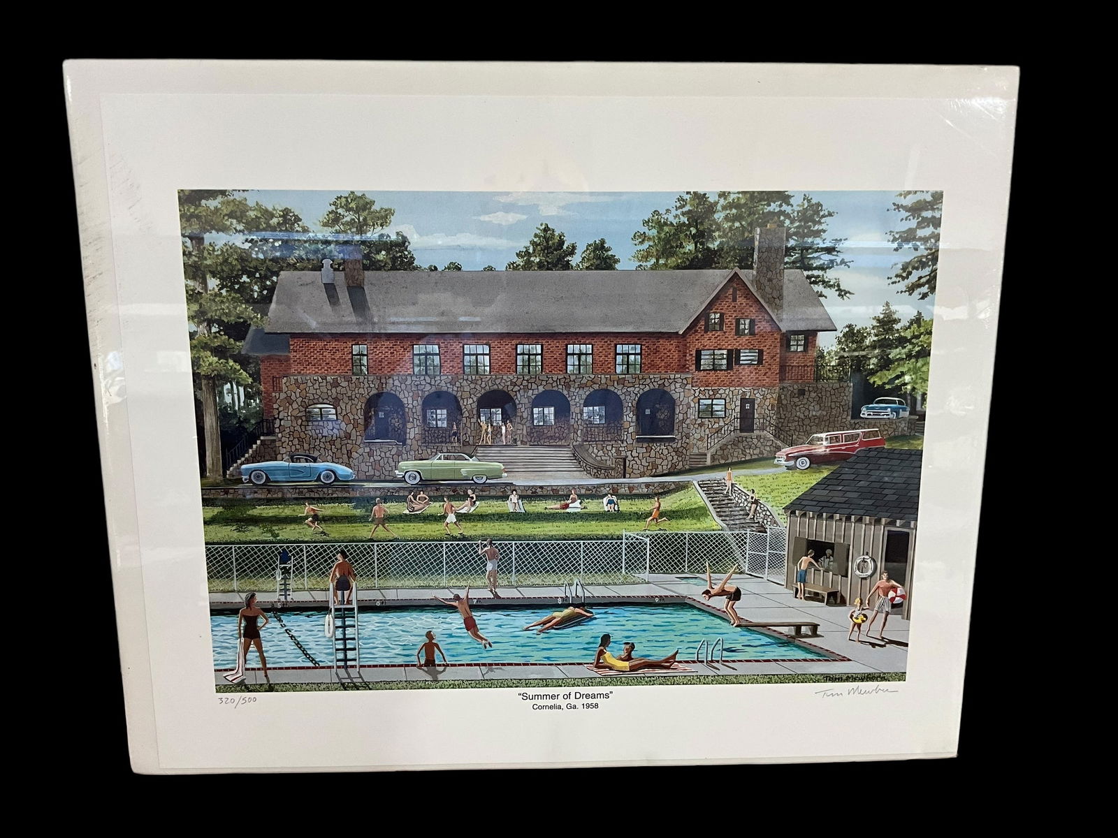 Tom Mewborn SUMMER OF DREAMS CORNELIA GA 1958 Signed Print (1 of 2)