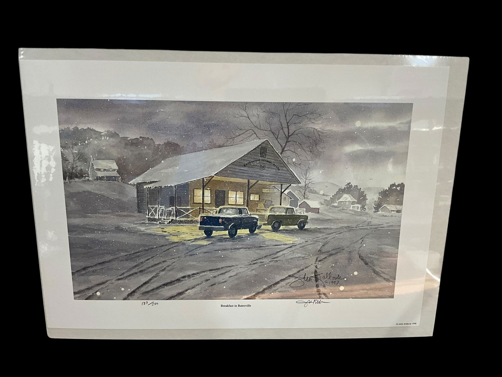 John Kollock BREAKFAST IN BATESVILLE Signed & Numbered Art Print (1 of 2)