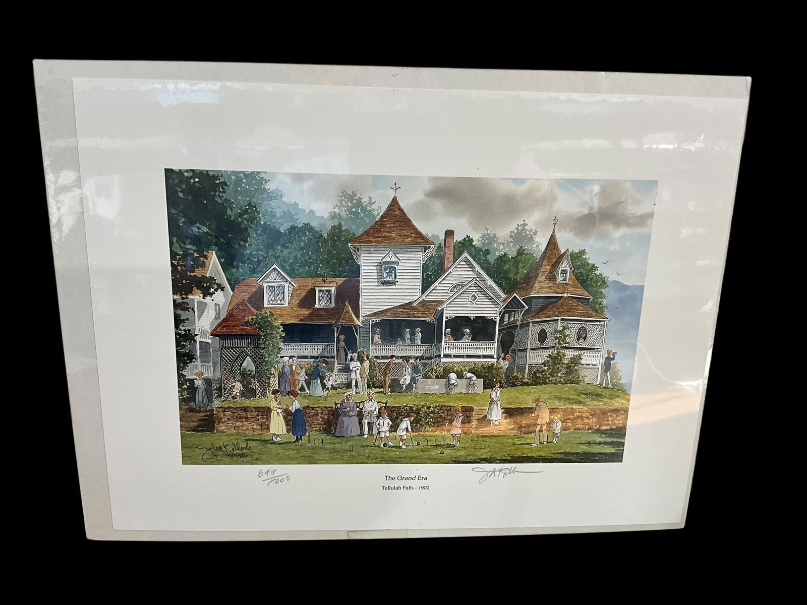 John Kollock GRAND ERA / TALLAULA FALLS 1900 Signed & Numbered Art Print (1 of 2)