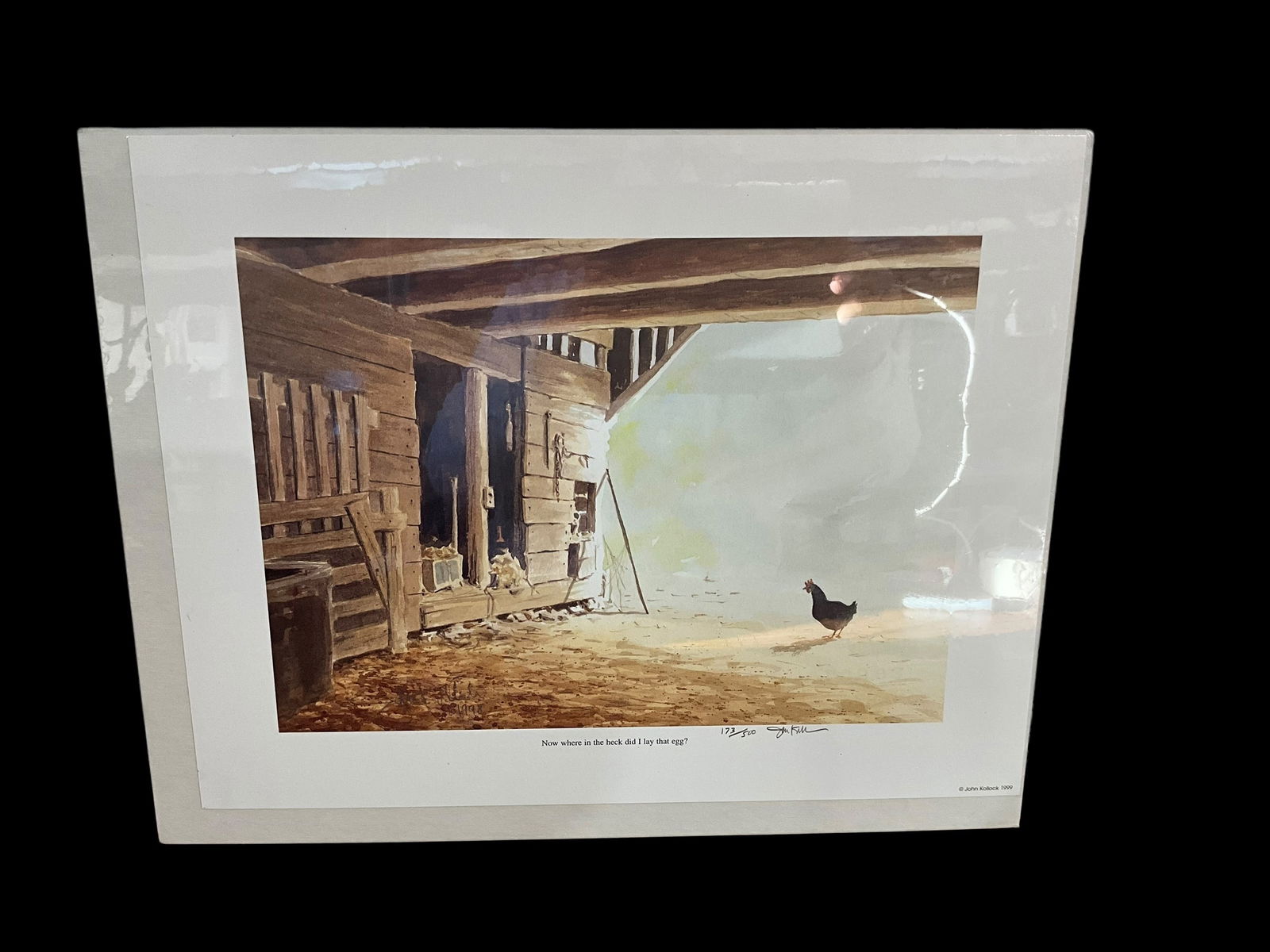 John Kollock WHERE IN THE HECK DID I LAY THAT EGG? Signed & Numbered Print (1 of 2)