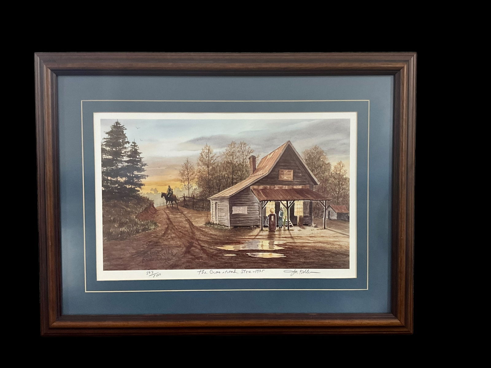 John Kollock THE CROSSROAD STORE 1935 Numbered & Signed Print (1 of 2)
